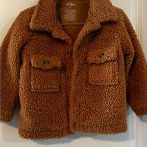 Cat & Jack Cozy Brown Sherpa Jacket for Kids